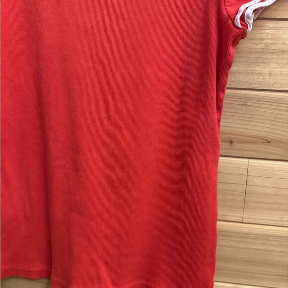 Lauren Ralph Lauren Size Medium Ribbed Cap Short Sleeve Basic Tee - Picture 7 of 11